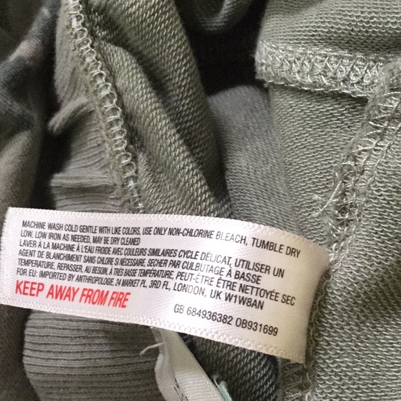 Anthropologie Saturday Sunday Green Floral Joggers - Picture 12 of 12